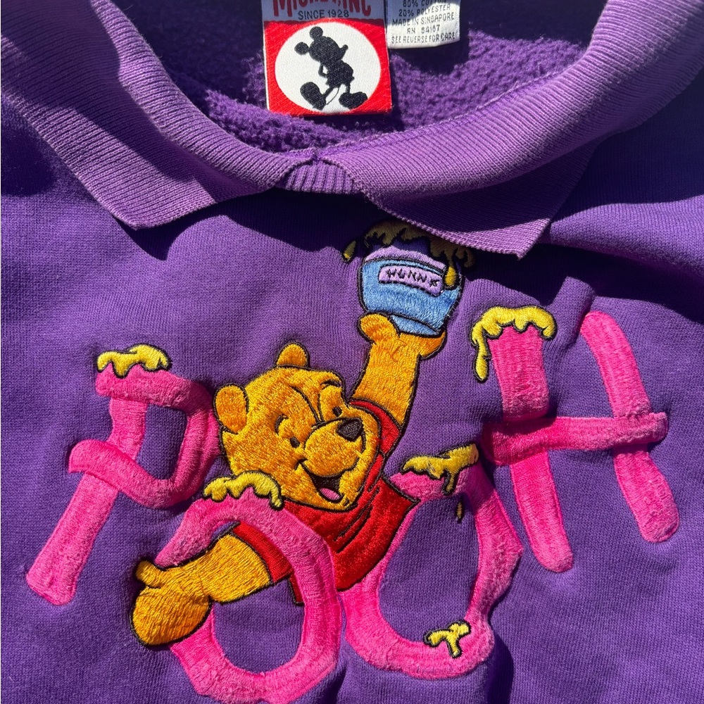 Vintage Disney Purple Winnie the Pooh adult sweatshirt